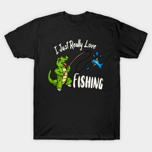 Angler Crocodile Fishing Sport Funny Kids T-Shirt